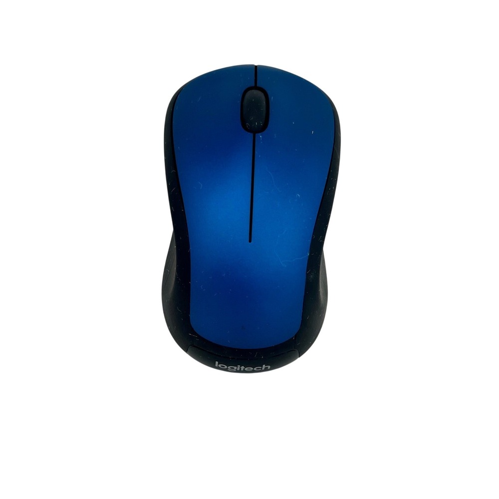 Logitech M310 Wireless Mouse Blue Plastic Ergonomic Office Standard Size